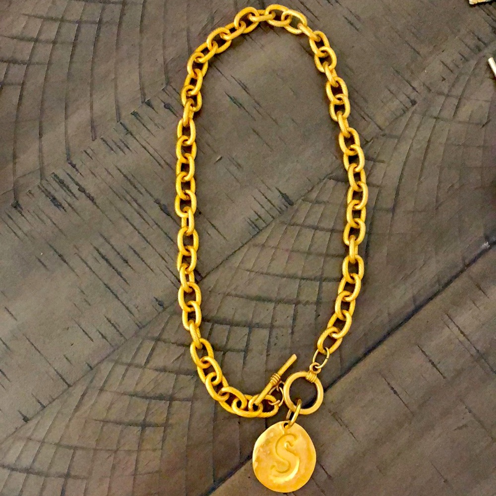 Susan Shaw “s” pendant necklace